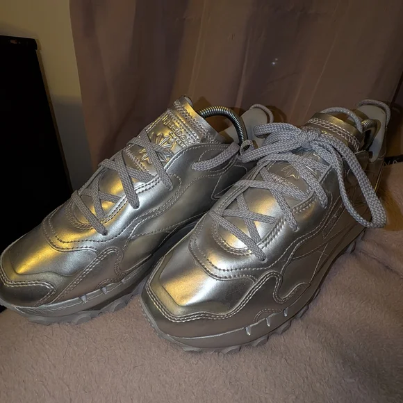 Reebok X Cardi B Silver Sneakers - Picture 3 of 6